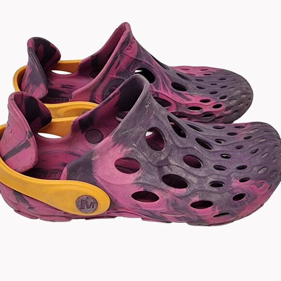 Merrell Kids Size 2 Hydro Moc Water Shoes Purple Pink Slip On Youth - Picture 6 of 9